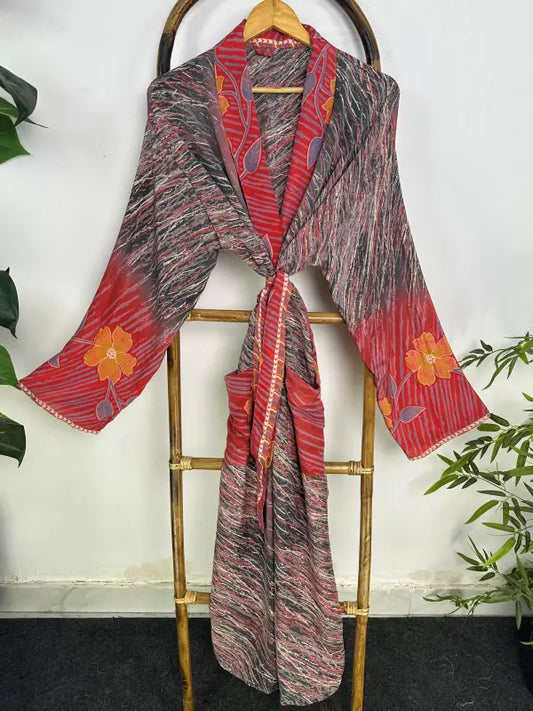 Silky Soft Mens Kimono Robe | Masculine Elegant Classic Sustainable Vintage House Robe gift, Timeless Comfy Lounge Beach Cover Up, Nightwear