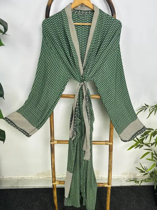 Silky Soft Mens Kimono Robe | Masculine Elegant Classic Sustainable Vintage House Robe gift, Timeless Comfy Lounge Beach Cover Up, Nightwear