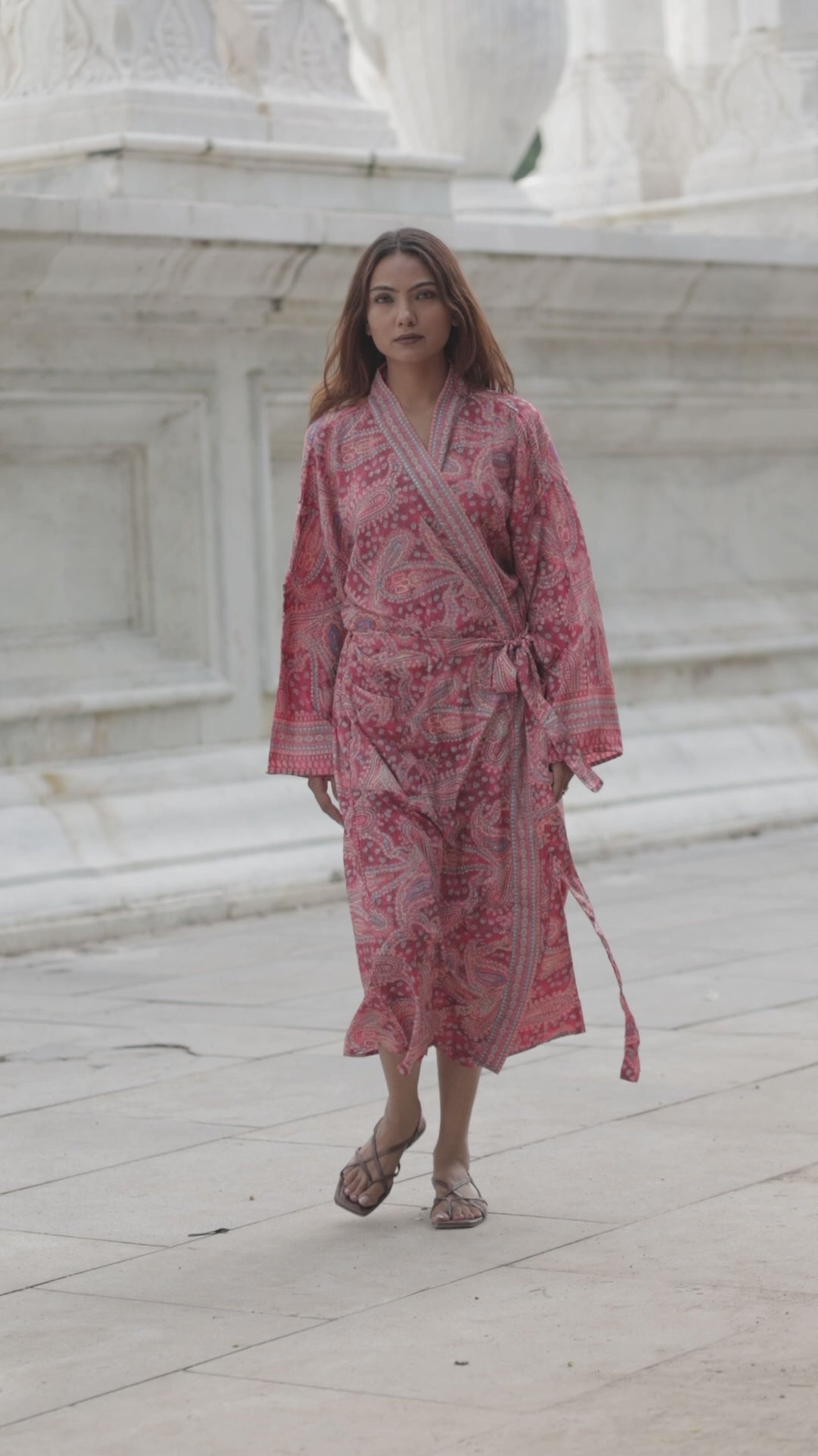 Silky Soft Boho Chic Kimono for Women | Long Lightweight Dressing Gown | Breathable Flowy Loungewear | Beach Cover Up | Perfect Gift for Her