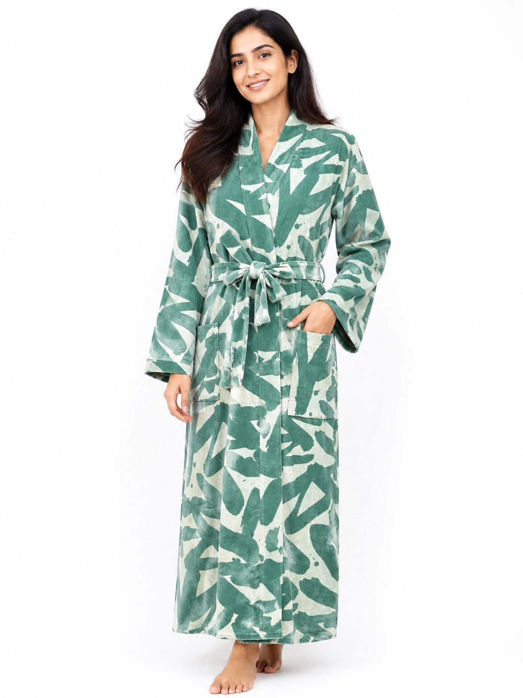 Velvet Kimono Robe | Boho Womens Dressing Gown, Reversible With Lining Womens Clothing Bridal Robe, Spa Gift For Her Smoking Jacket For Her