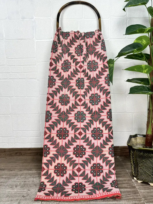New Style Cotton Handwoven Extra Fine Kantha Throw Dhurrie Rug - 6ft by 4ft