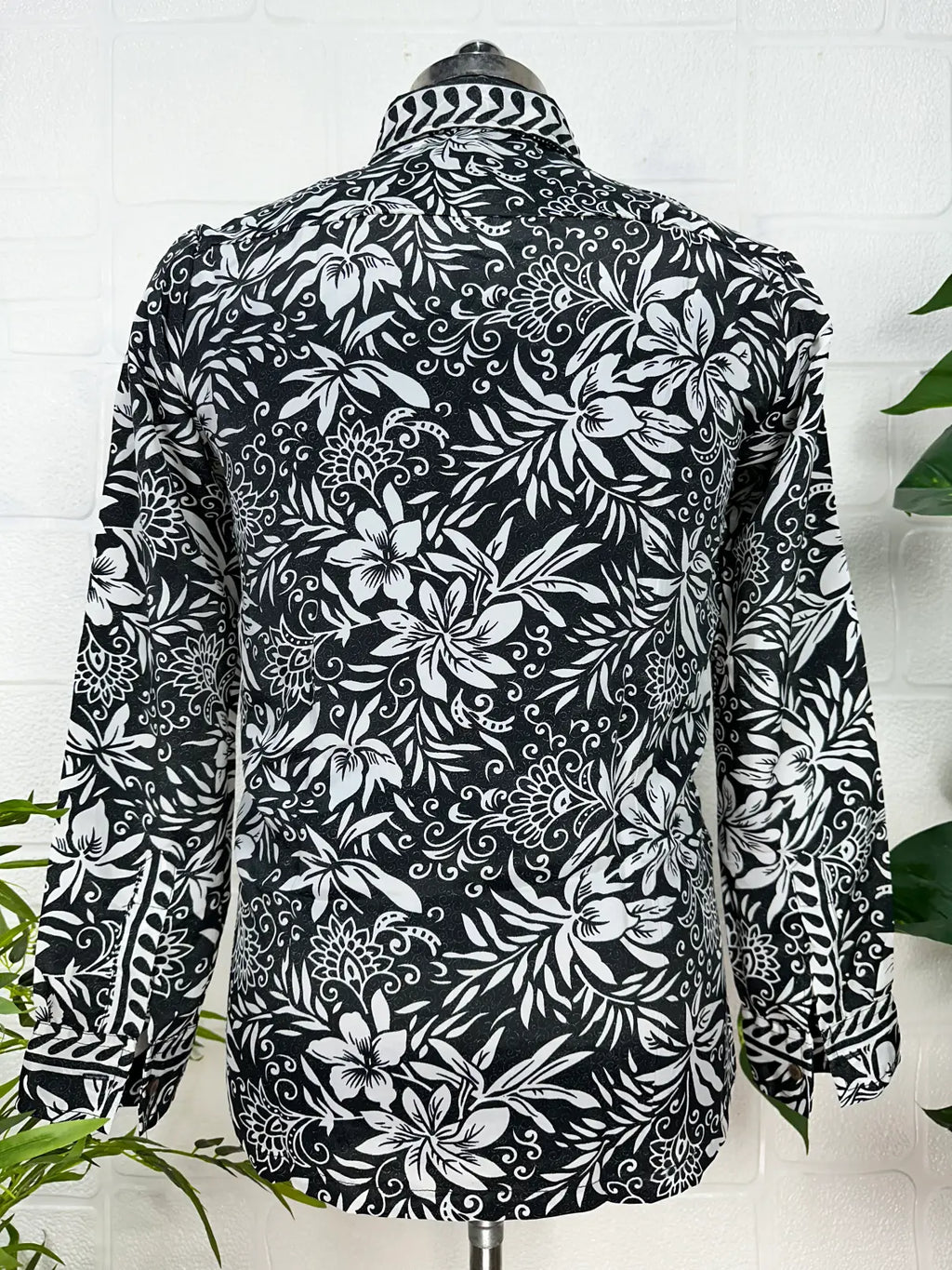 Men's Silk Blend Long-Sleeve Shirt