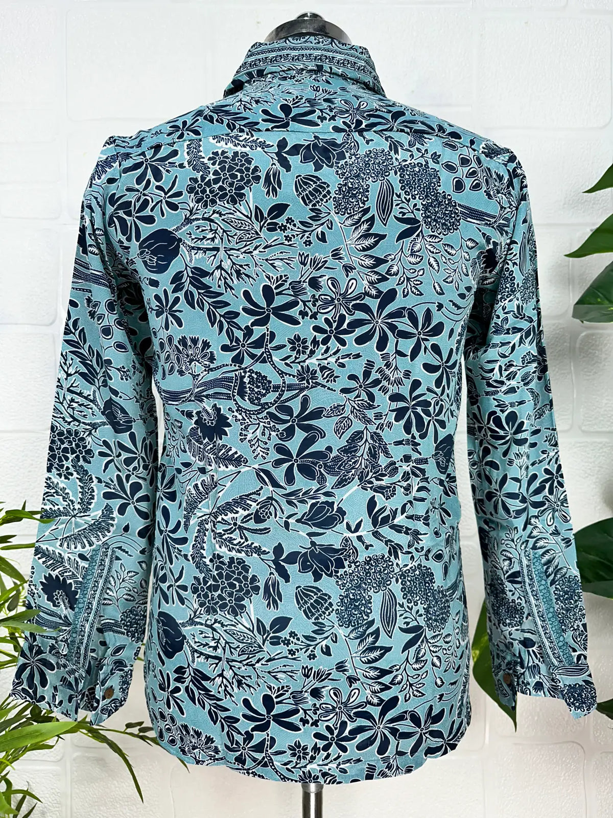 Men's Silk Blend Long-Sleeve Shirt