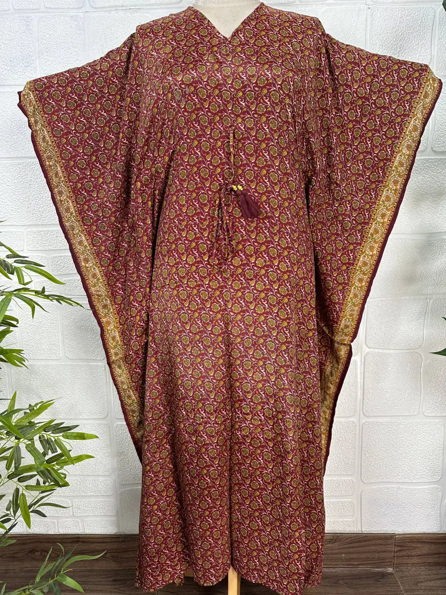 Women's Silk Blend Long Kaftan