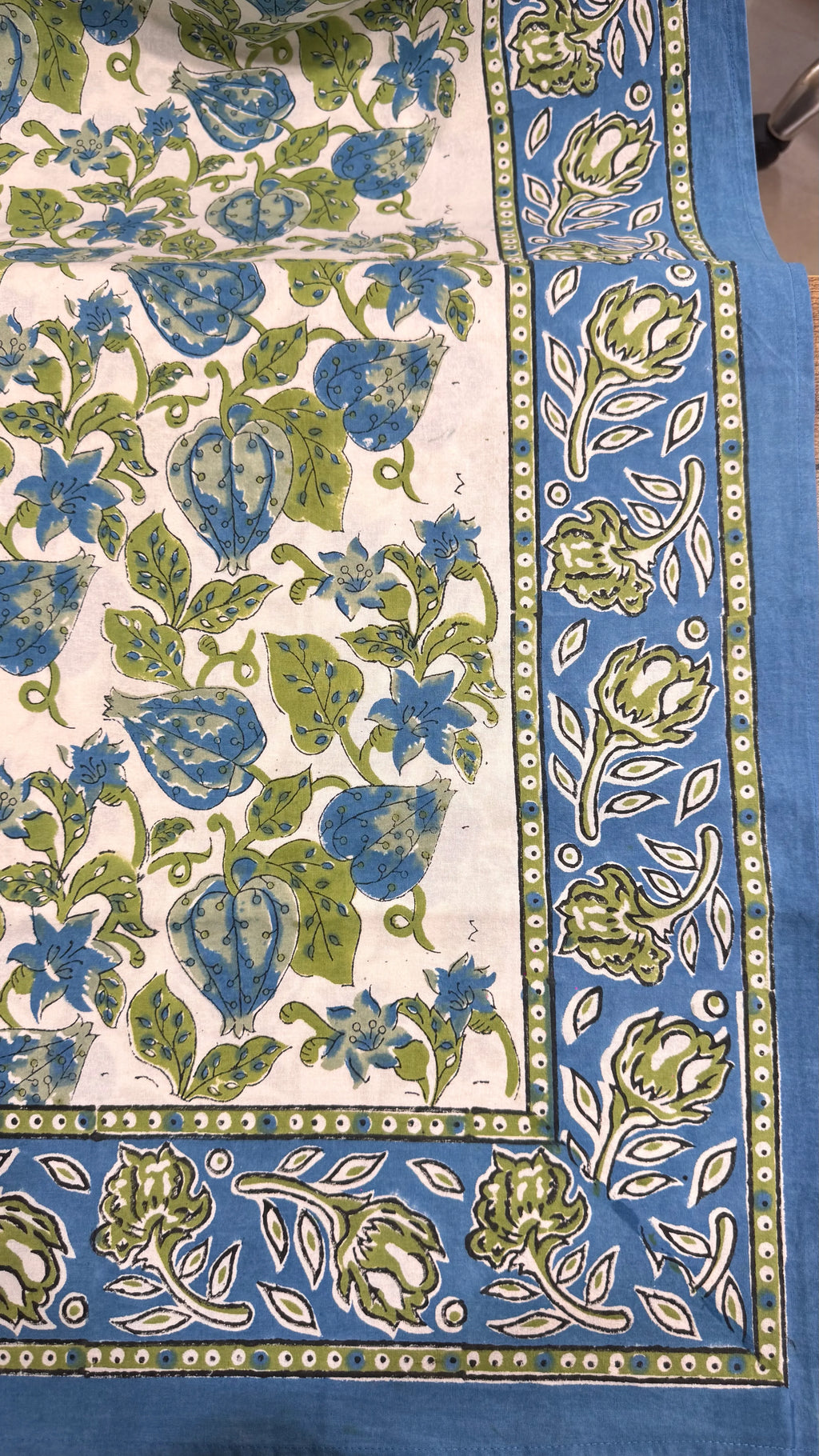 Pure Soft Cotton Bedsheet Set with Pillow Covers | Hand Block Jaipur Floral, Queen King Summer Bedspread, Boho Art Luxurious Home Gift Decor