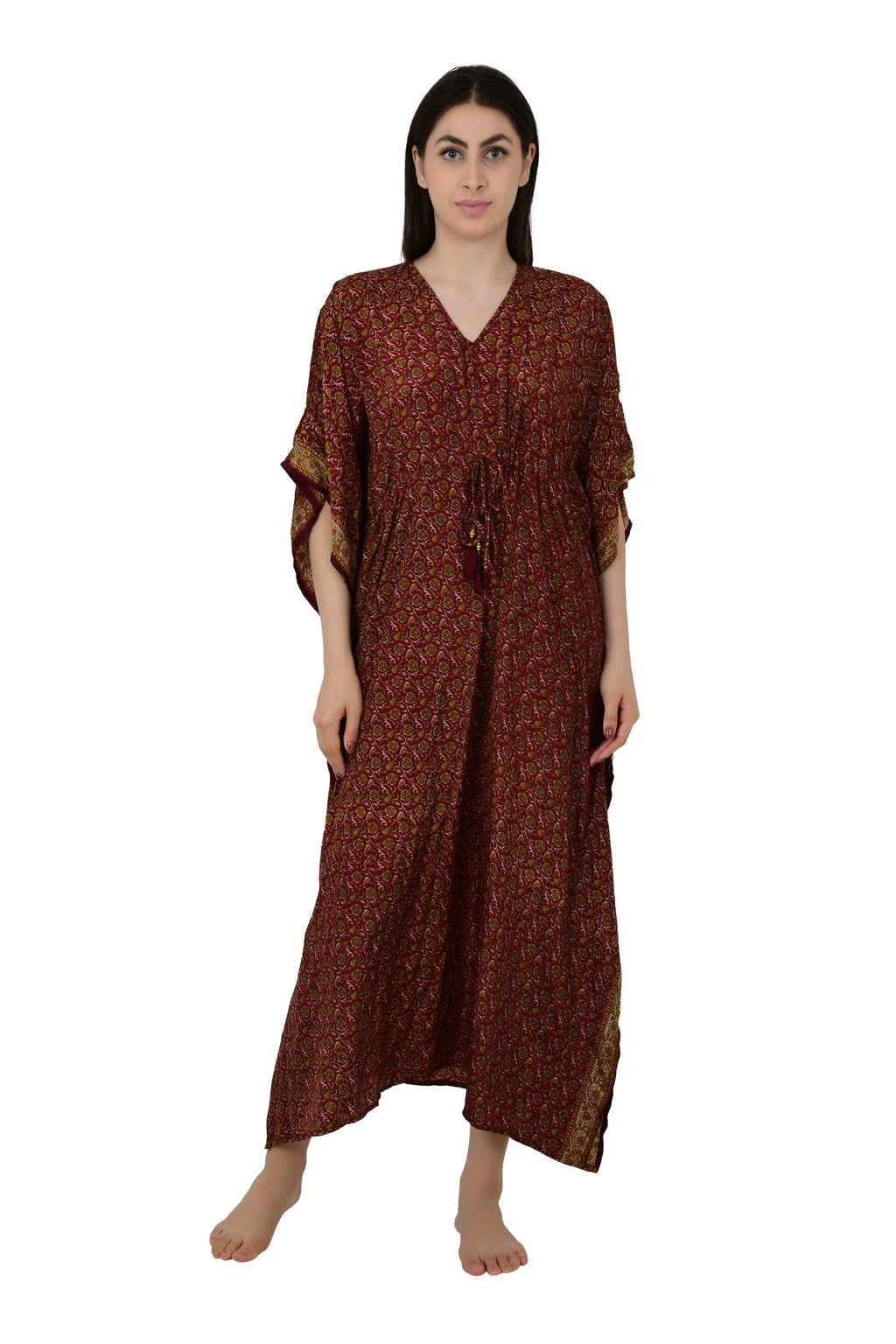 Women's Silk Blend Long Kaftan