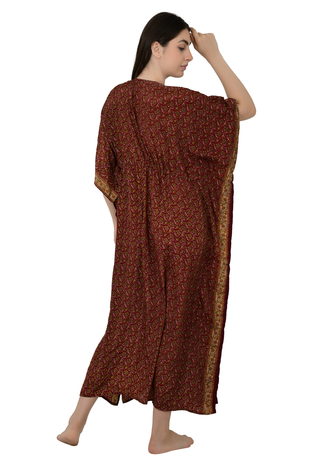 Women's Silk Blend Long Kaftan