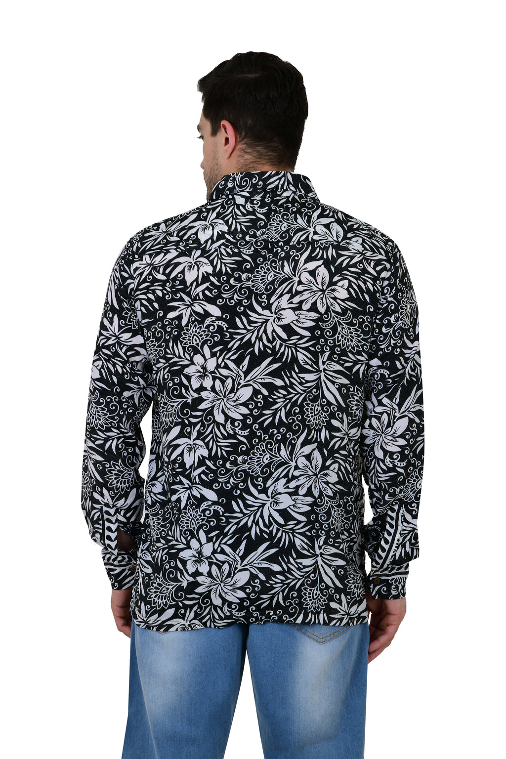 Men's Silk Blend Long-Sleeve Shirt