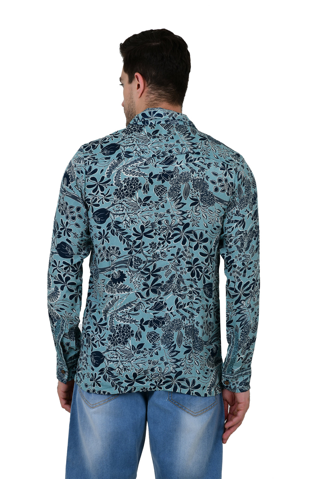 Men's Silk Blend Long-Sleeve Shirt