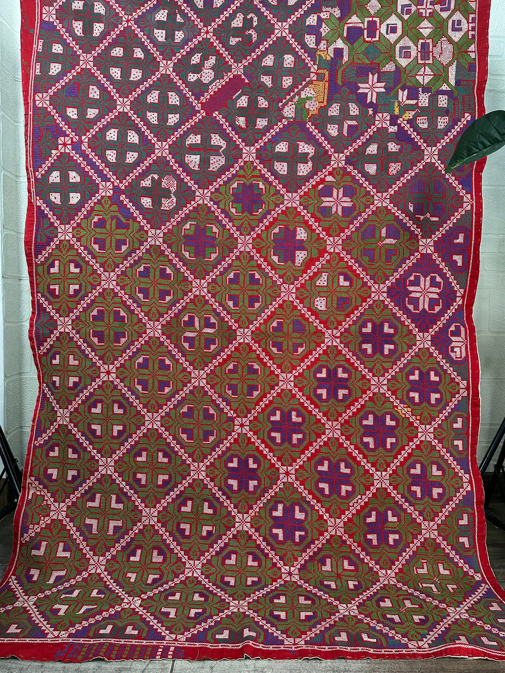 Hand Embroidery Vintage Throw Sofa Cover Bedspread Blanket Style 1533