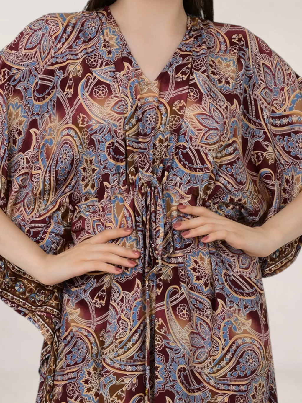 Women's Silk Blend Long Kaftan