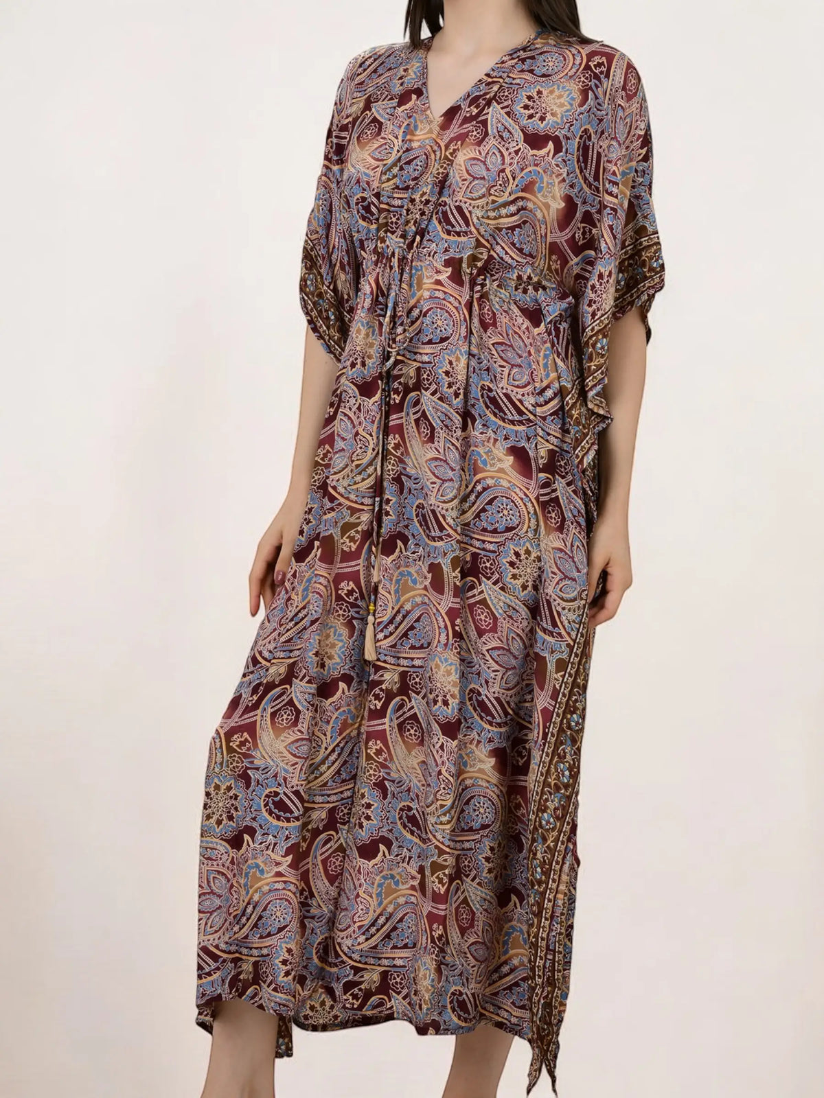 Women's Silk Blend Long Kaftan