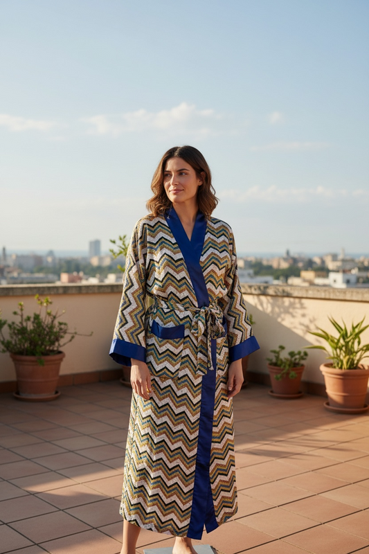 Recycle Silk Sari Women Kimono | Boho Chic Robe House, Beach Cover Up Vintage Bridesmaid Lounge Dressing Gown l Resort Wear Gypsy Nightwear