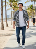 Men's Silk Blend Long-Sleeve Shirt