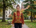 Women's Suzani embroidered Velvet Jacket