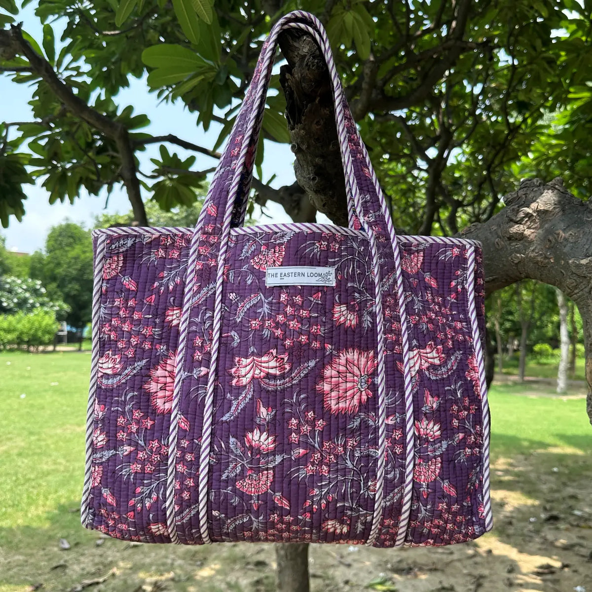 Personalised Tote Bag | Cotton Quilted Weekender Bag Strap, Bridesmaid Proposal Shoulder Bag, Bridesmaid Gift For Her, Travel Accessories