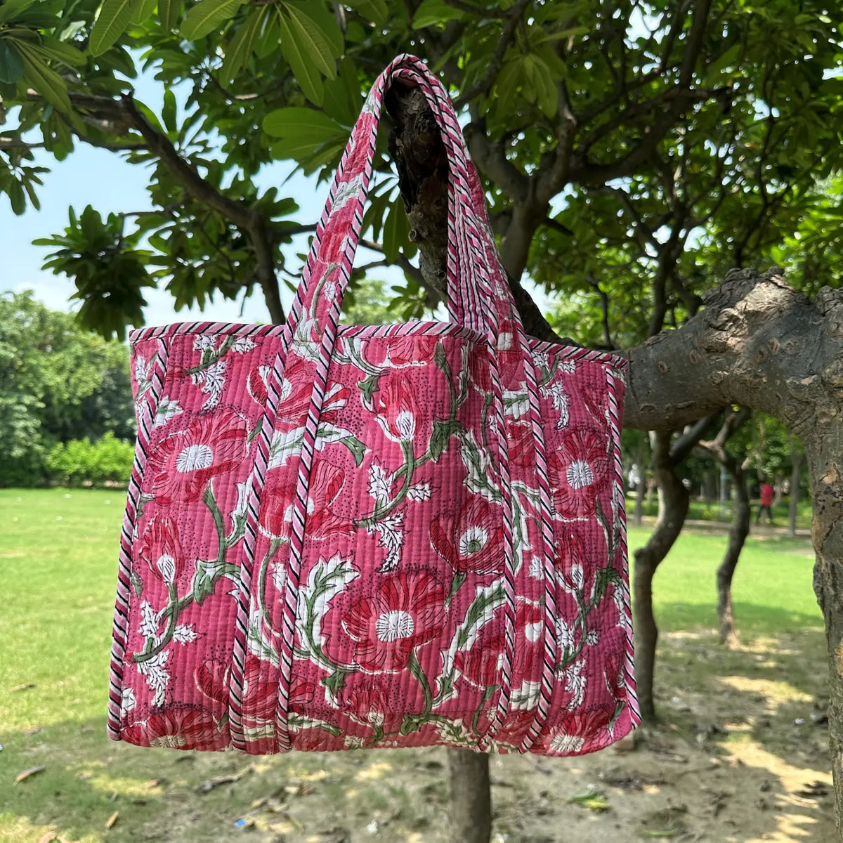 Personalised Tote Bag | Cotton Quilted Weekender Bag Strap, Bridesmaid Proposal Shoulder Bag, Bridesmaid Gift For Her, Travel Accessories