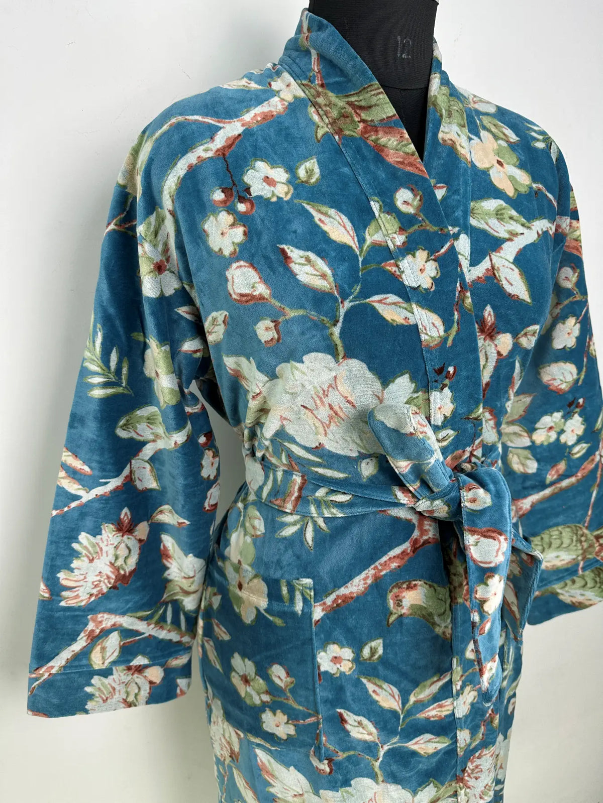 Luxury Velvet Women Kimono | Boho Dressing Gown Reversible With Lining, Womens Clothing Bridal Robe, Smoking Jacket For Her Spa Gift For Her