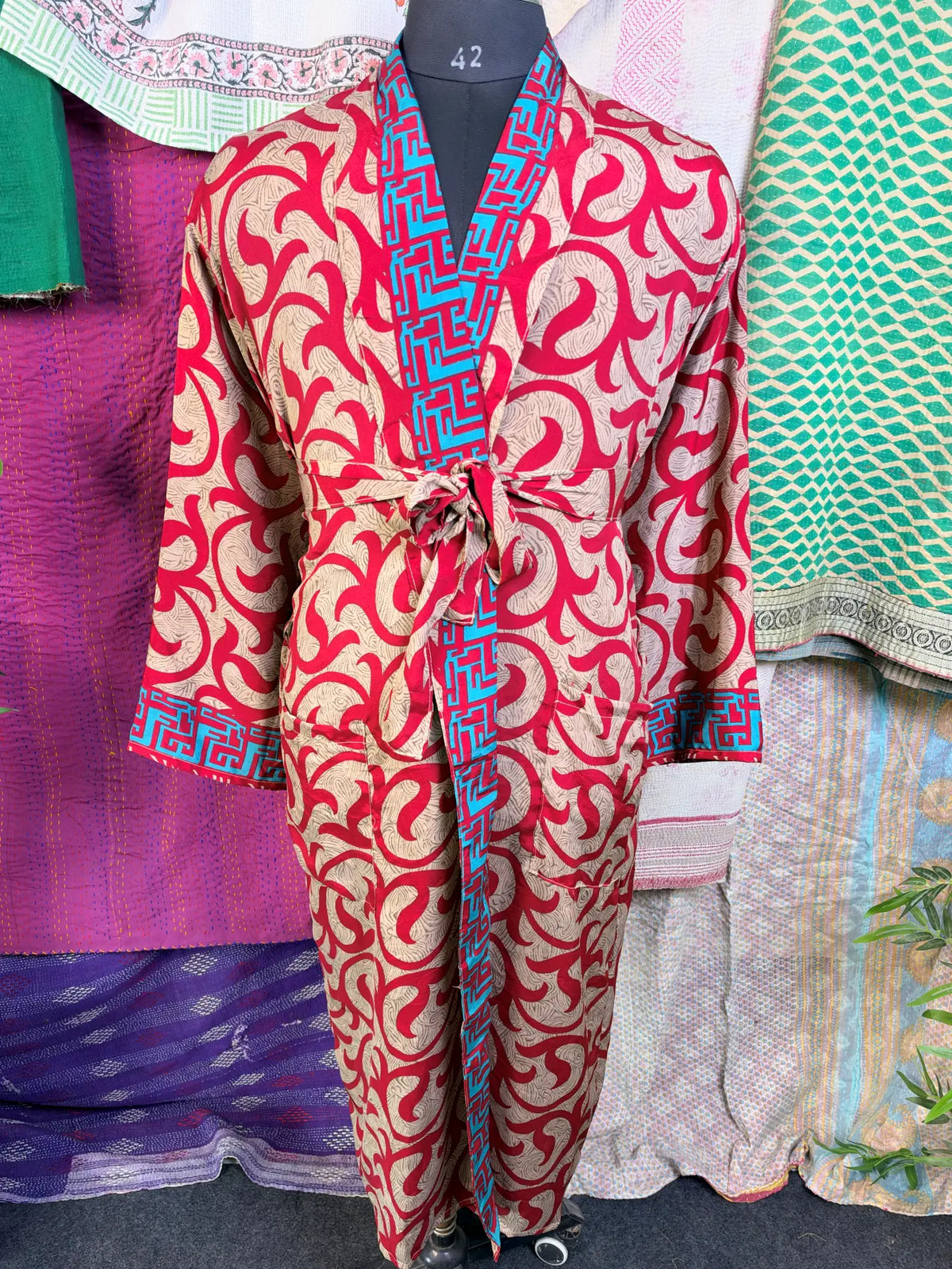 Silky Soft Mens Kimono Robe | Masculine Elegant Classic Sustainable Vintage House Robe gift, Timeless Comfy Lounge Beach Cover Up, Nightwear