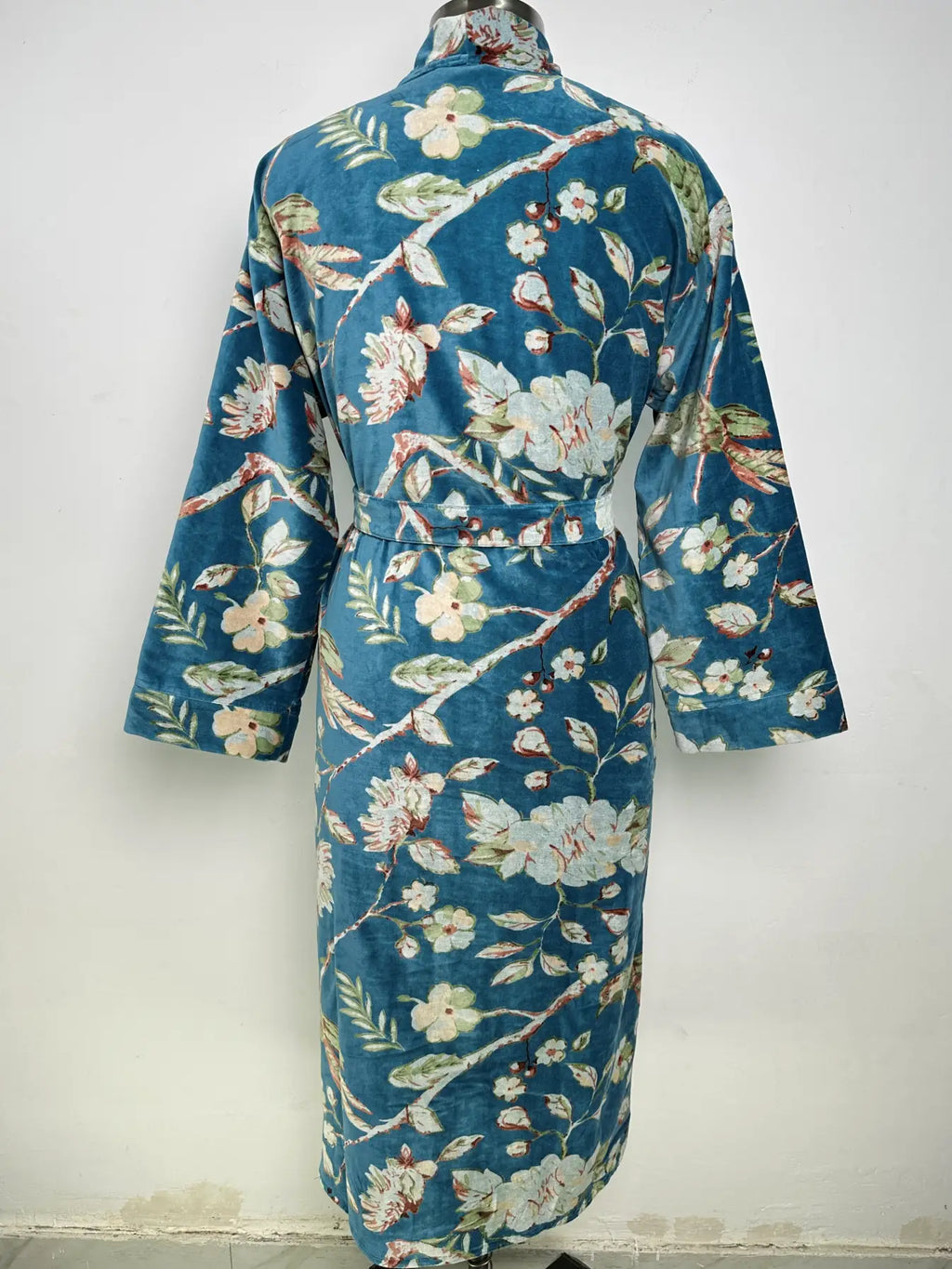 Luxury Velvet Women Kimono | Boho Dressing Gown Reversible With Lining, Womens Clothing Bridal Robe, Smoking Jacket For Her Spa Gift For Her