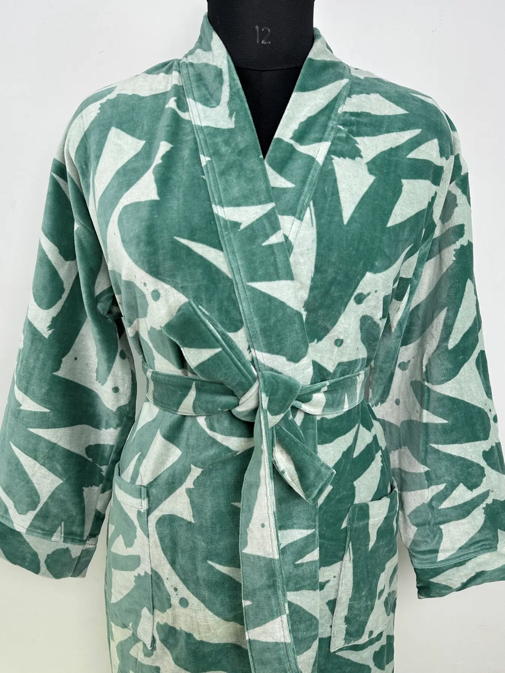 Velvet Kimono Robe | Boho Womens Dressing Gown, Reversible With Lining Womens Clothing Bridal Robe, Spa Gift For Her Smoking Jacket For Her