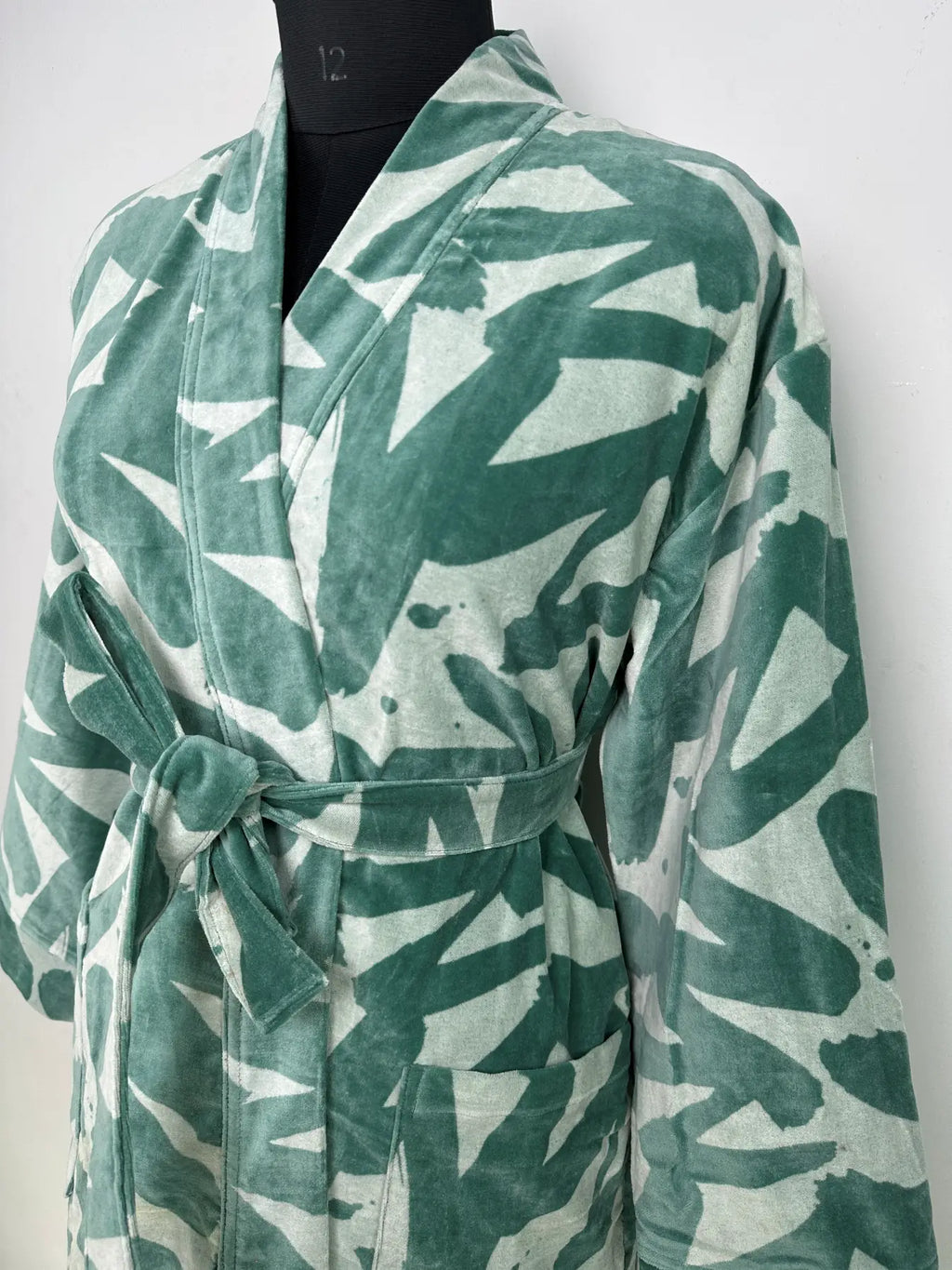 Velvet Kimono Robe | Boho Womens Dressing Gown, Reversible With Lining Womens Clothing Bridal Robe, Spa Gift For Her Smoking Jacket For Her