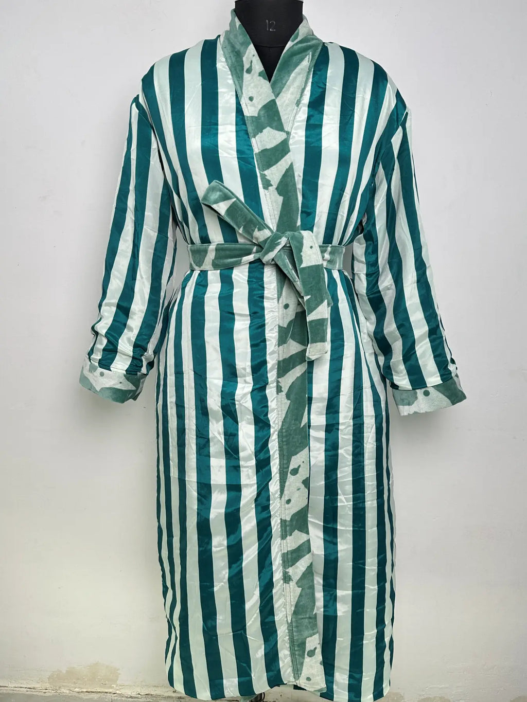 Velvet Kimono Robe | Boho Womens Dressing Gown, Reversible With Lining Womens Clothing Bridal Robe, Spa Gift For Her Smoking Jacket For Her