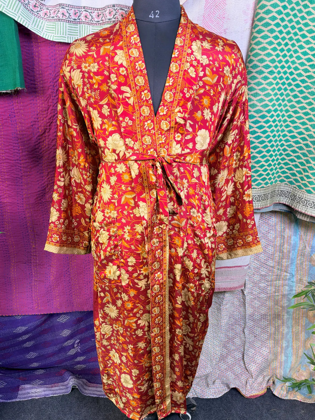 Silky Soft Mens Kimono Robe | Masculine Elegant Classic Sustainable Vintage House Robe gift, Timeless Comfy Lounge Beach Cover Up, Nightwear