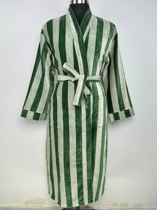 Luxury Velvet  Womens Kimono | Boho Reversible Dressing Gown With Lining, Womens Clothing, Bridal Robe, Smoking Jacket For Him, Spa Gift