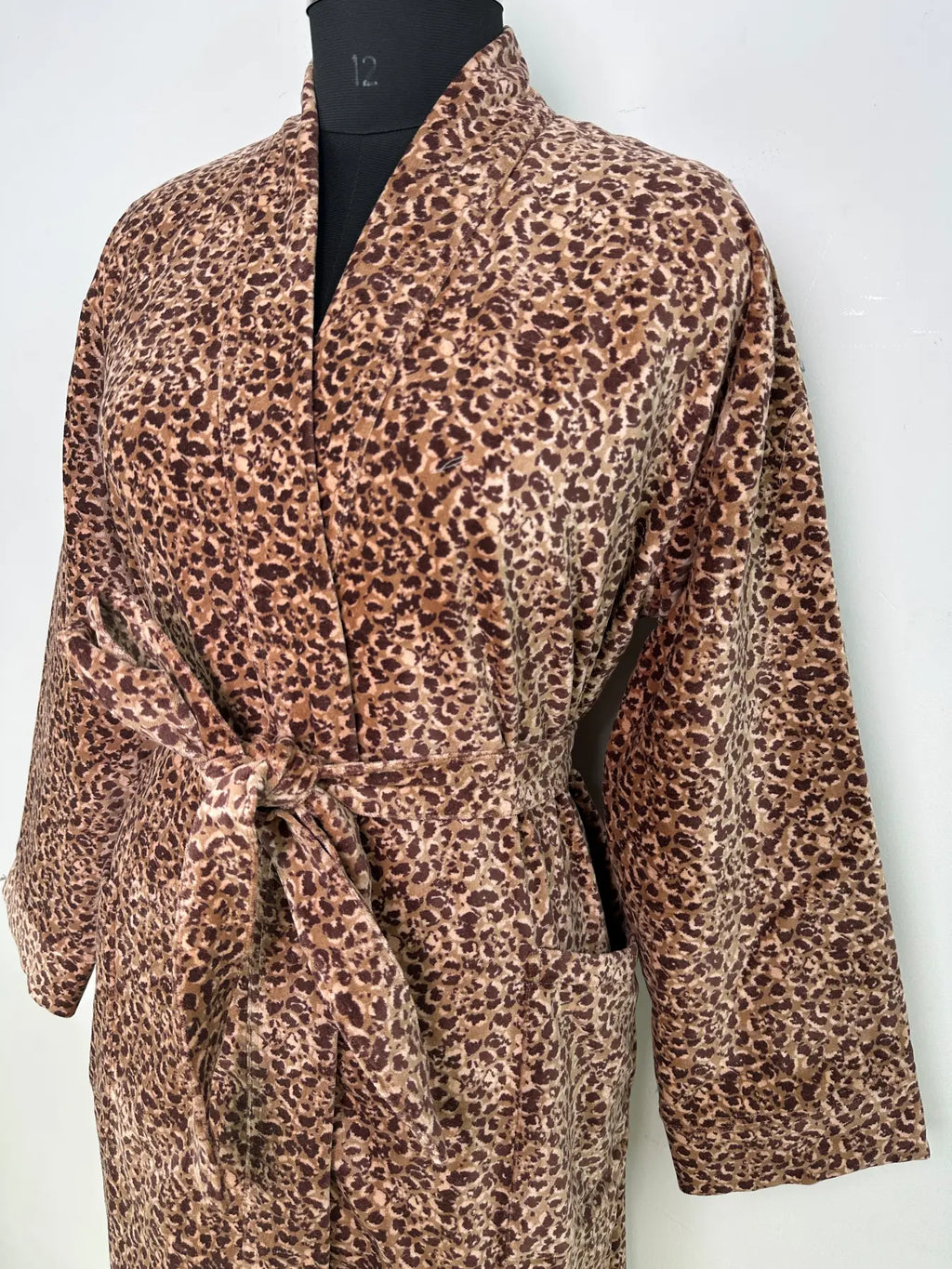 Velvet Womens Kimono Boho Robe | Dressing Gown Reversible With Lining, Kimono Womens Clothing Bridal Robe, Smoking Jacket For Her Spa Gift
