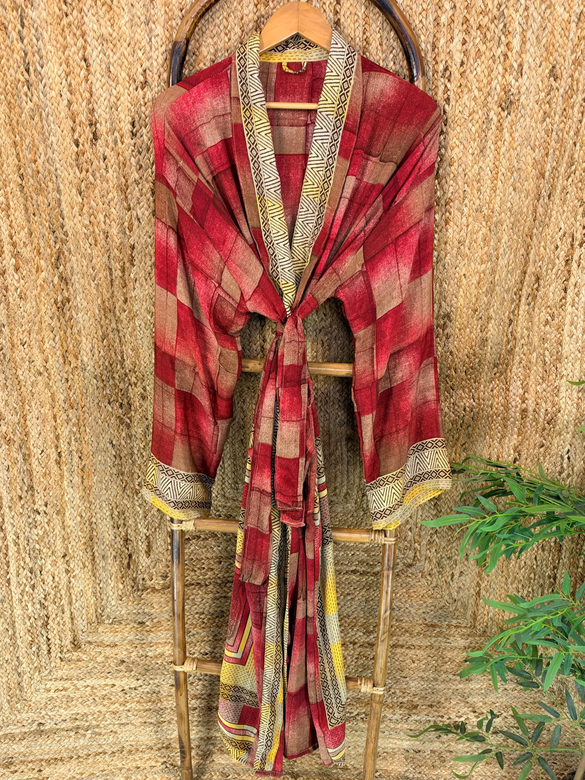 Silky Soft Mens Kimono Robe | Masculine Elegant Classic Sustainable Vintage House Robe gift, Timeless Comfy Lounge Beach Cover Up, Nightwear