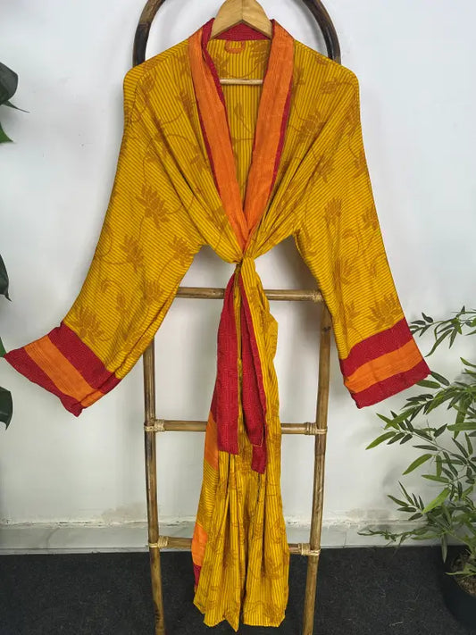 Silky Soft Mens Kimono Robe | Masculine Elegant Classic Sustainable Vintage House Robe gift, Timeless Comfy Lounge Beach Cover Up, Nightwear