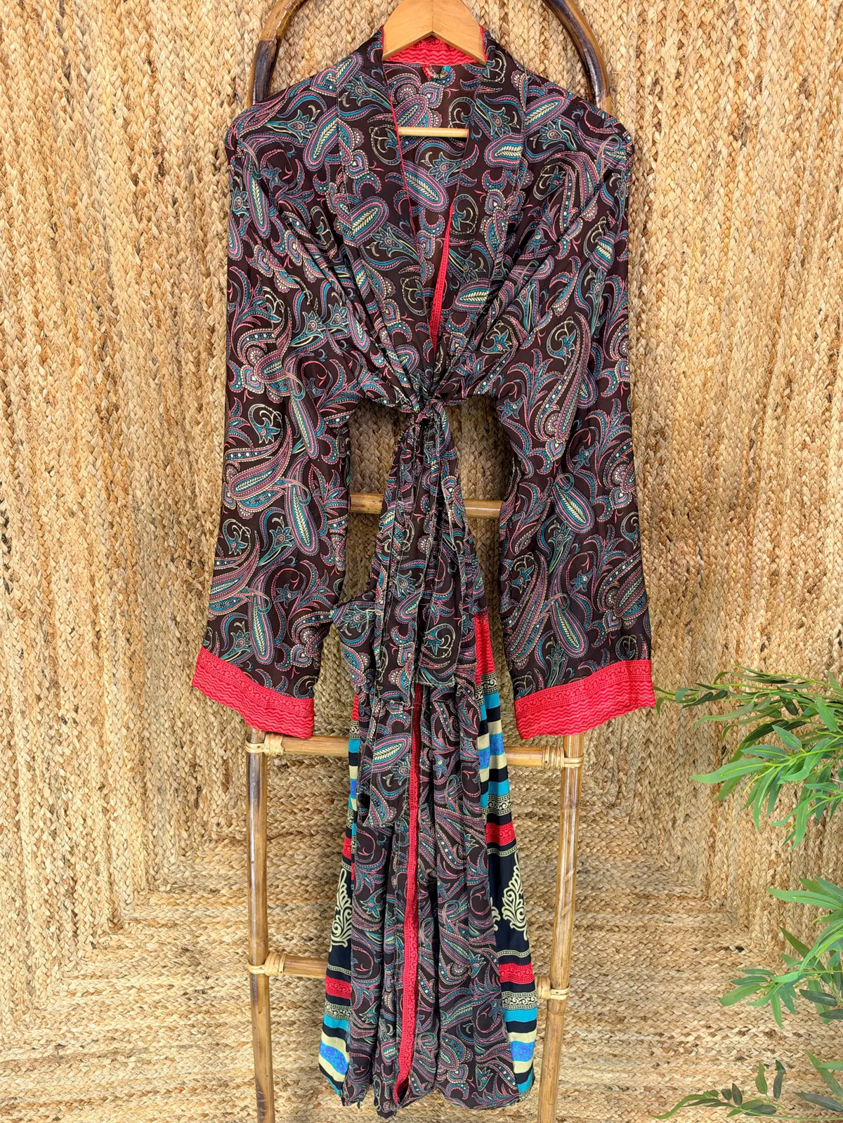 Silky Soft Mens Kimono Robe | Masculine Elegant Classic Sustainable Vintage House Robe gift, Timeless Comfy Lounge Beach Cover Up, Nightwear