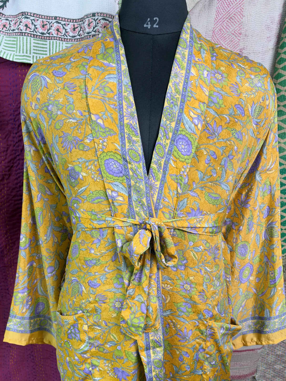 Silky Soft Mens Kimono Robe | Masculine Elegant Classic Sustainable Vintage House Robe gift, Timeless Comfy Lounge Beach Cover Up, Nightwear