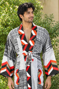 Silky Soft Mens Kimono Robe | Masculine Elegant Classic Sustainable Vintage House Robe gift, Timeless Comfy Lounge Beach Cover Up, Nightwear
