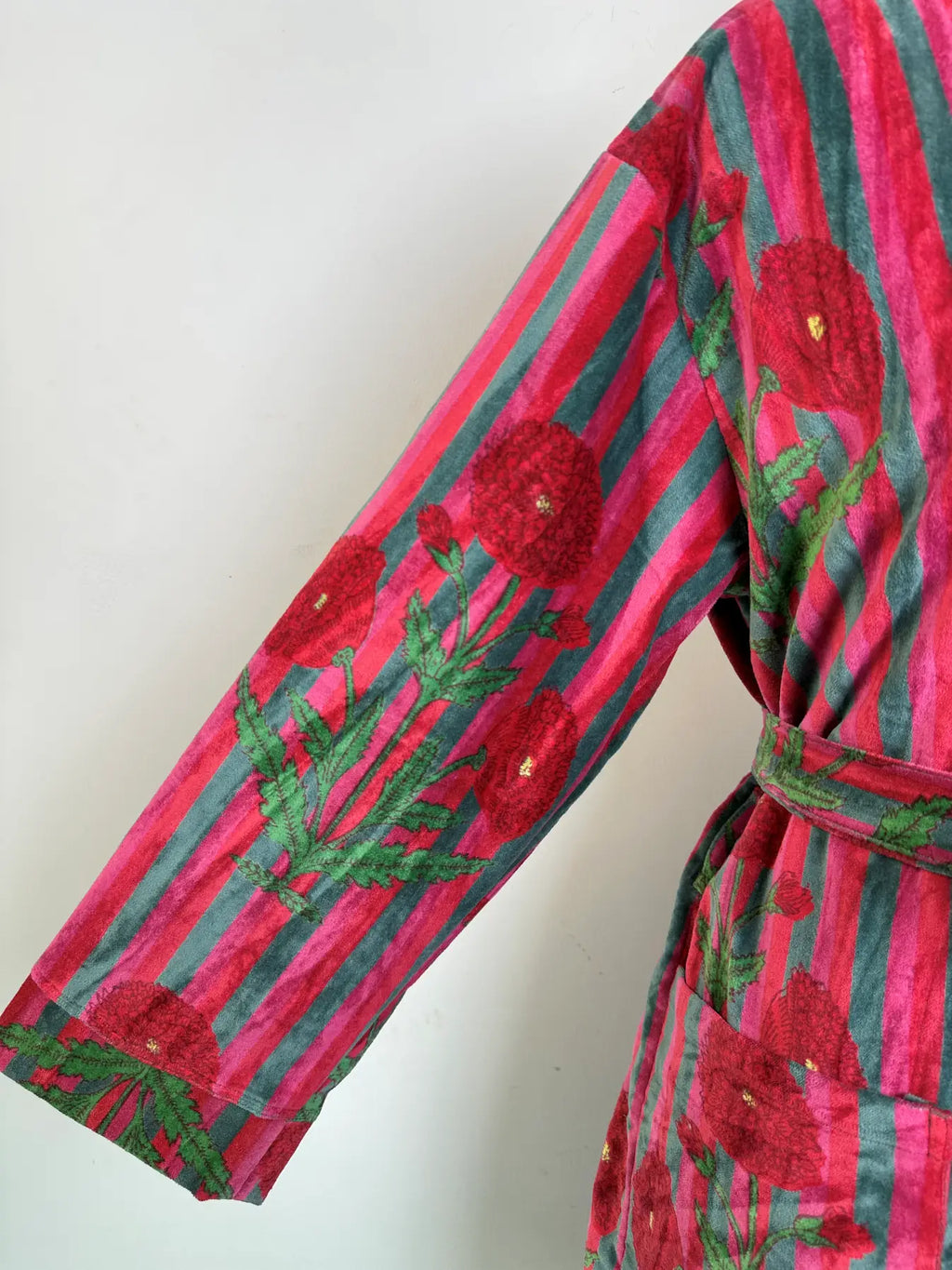 Velvet Women Boho Kimono | Dressing Gown Reversible With Lining, Womens Clothing, Bridal Robe Spa Gift For Her, Smoking Jacket For Her