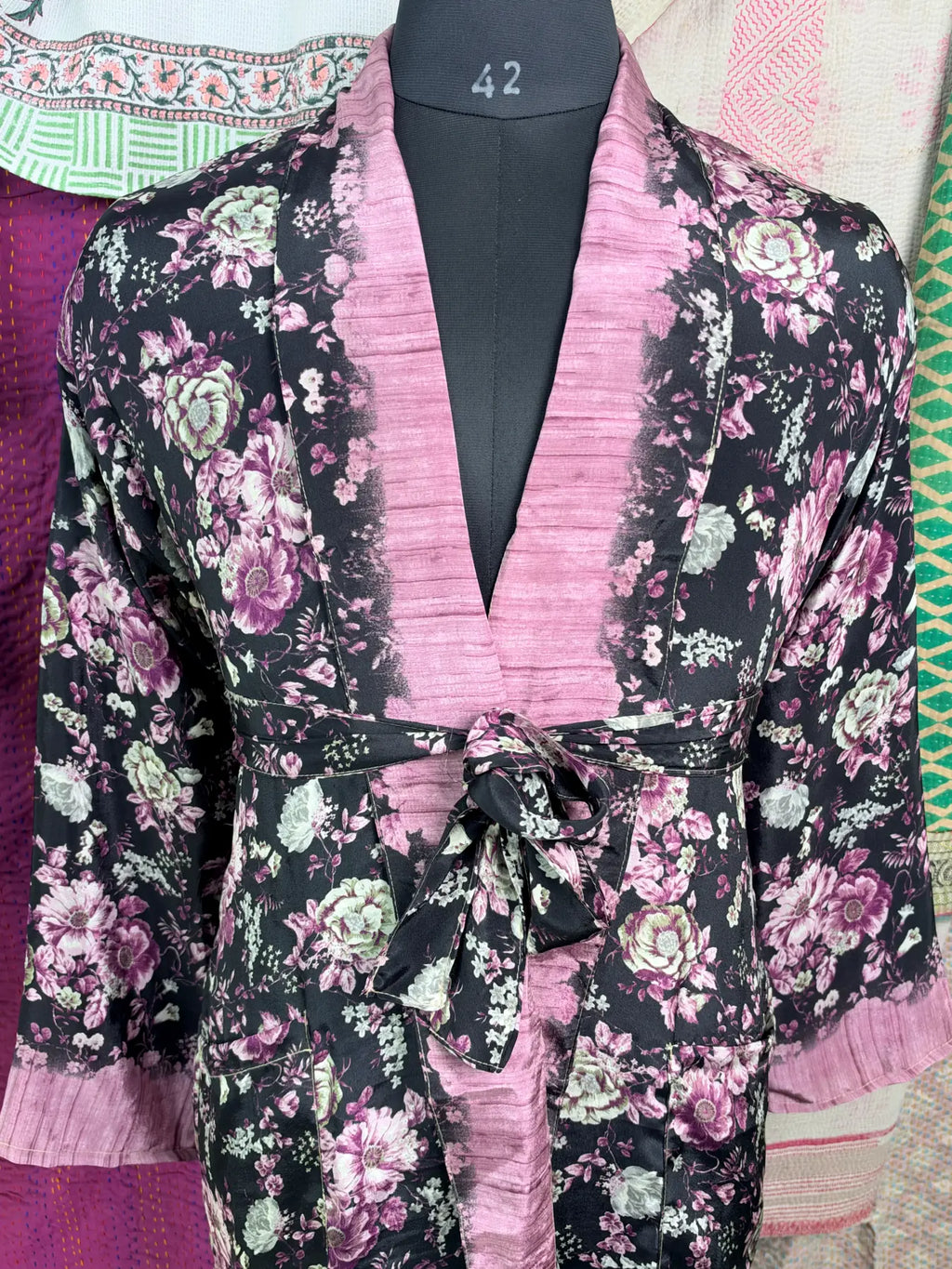 Silky Soft Mens Kimono Robe | Masculine Elegant Classic Sustainable Vintage House Robe gift, Timeless Comfy Lounge Beach Cover Up, Nightwear