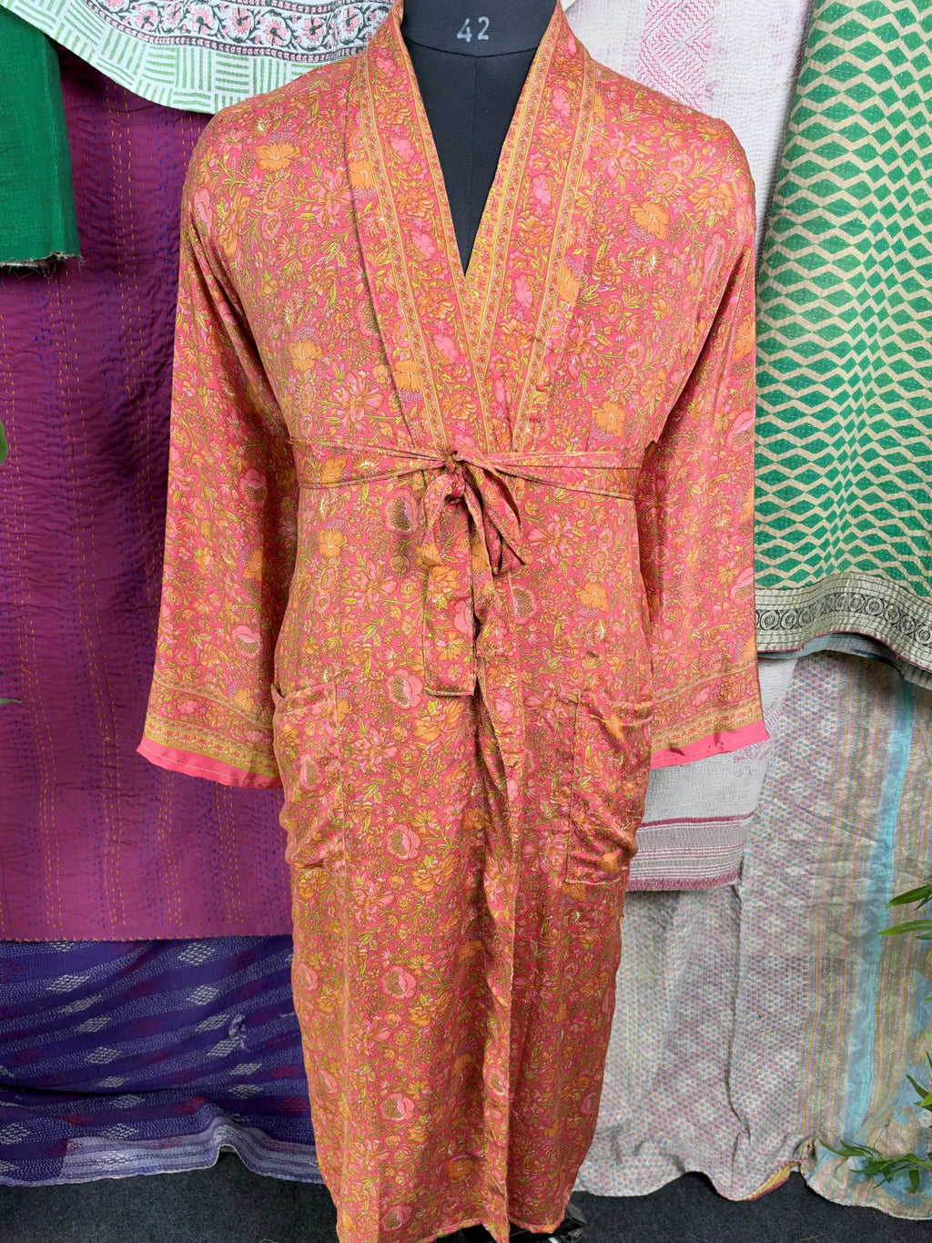 Silky Soft Mens Kimono Robe | Masculine Elegant Classic Sustainable Vintage House Robe gift, Timeless Comfy Lounge Beach Cover Up, Nightwear