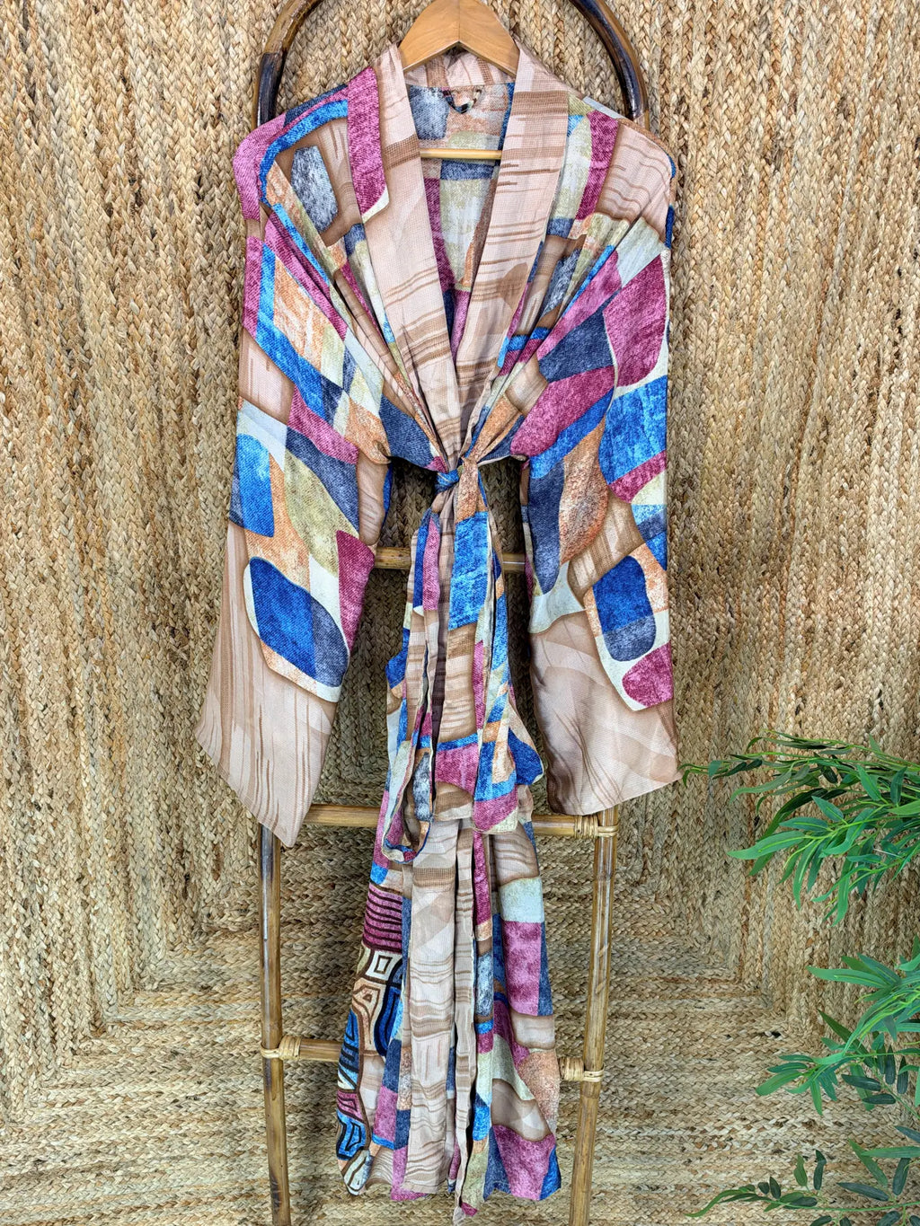 Silky Soft Mens Kimono Robe | Masculine Elegant Classic Sustainable Vintage House Robe gift, Timeless Comfy Lounge Beach Cover Up, Nightwear