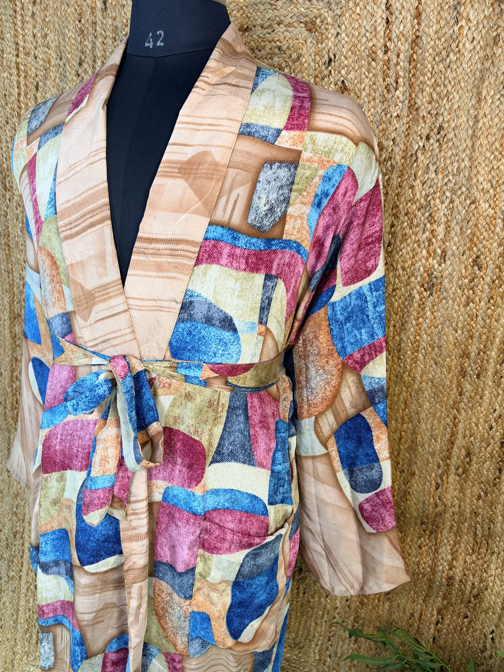 Silky Soft Mens Kimono Robe | Masculine Elegant Classic Sustainable Vintage House Robe gift, Timeless Comfy Lounge Beach Cover Up, Nightwear