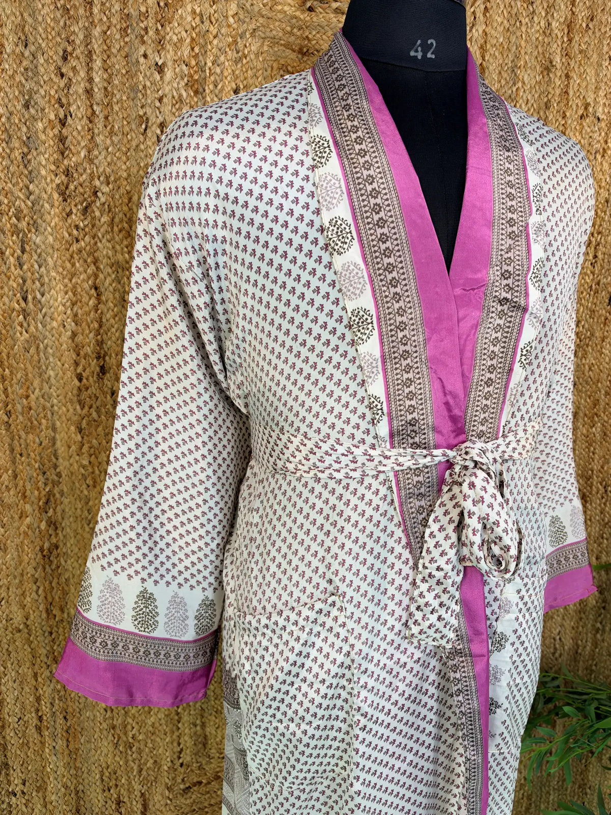 Silky Soft Mens Kimono Robe | Masculine Elegant Classic Sustainable Vintage House Robe gift, Timeless Comfy Lounge Beach Cover Up, Nightwear
