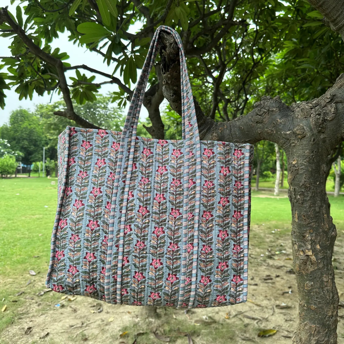 Personalised Tote Bag | Cotton Quilted Weekender Bag Strap, Travel Accessories, Bridesmaid Gift For Her, Bridesmaid Proposal Shoulder Bag