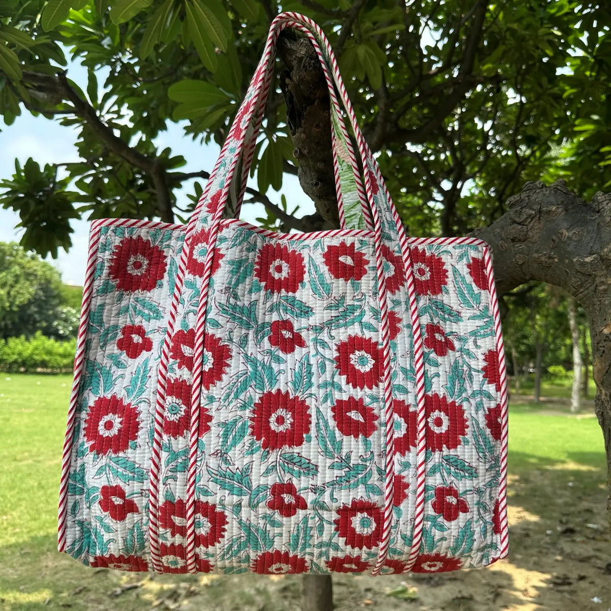 Personalised Tote Bag | Cotton Quilted Weekender Bag Strap, Bridesmaid Proposal Shoulder Bag, Bridesmaid Gift For Her, Travel Accessories