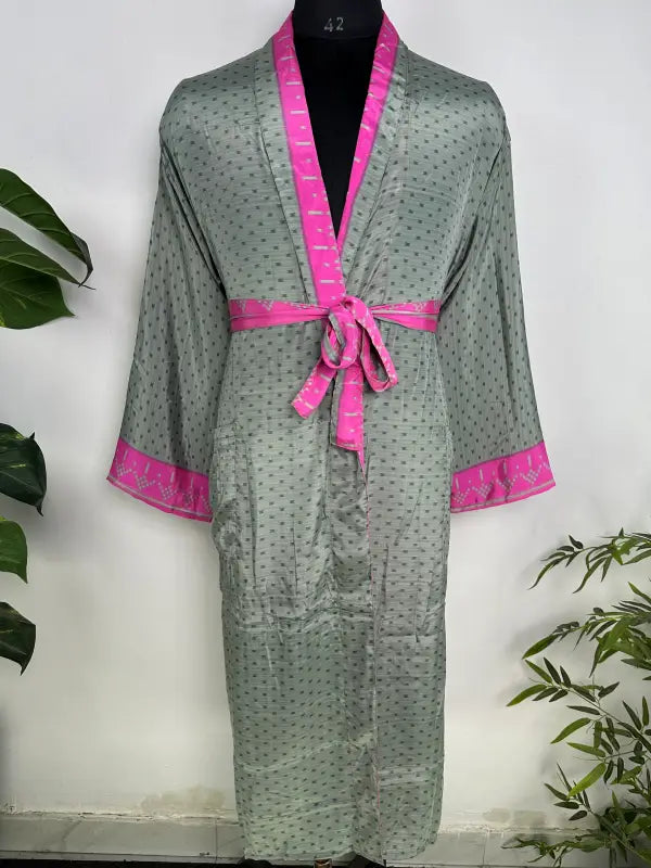Silky Soft Mens Kimono Robe | Masculine Elegant Classic Sustainable Vintage House Robe gift, Timeless Comfy Lounge Beach Cover Up, Nightwear