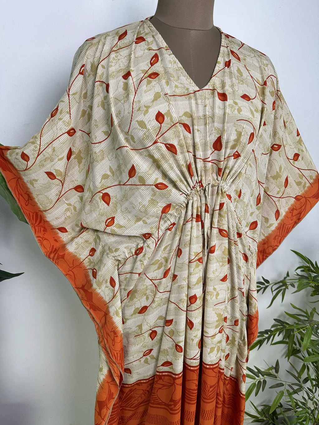Recycle Silky Soft Women Clothing | Loose Fit Midi Dress for Women, Kaftan Dress Oversize Resort Wear Caftan, Boho Beach Cover Up, Gift for Her
