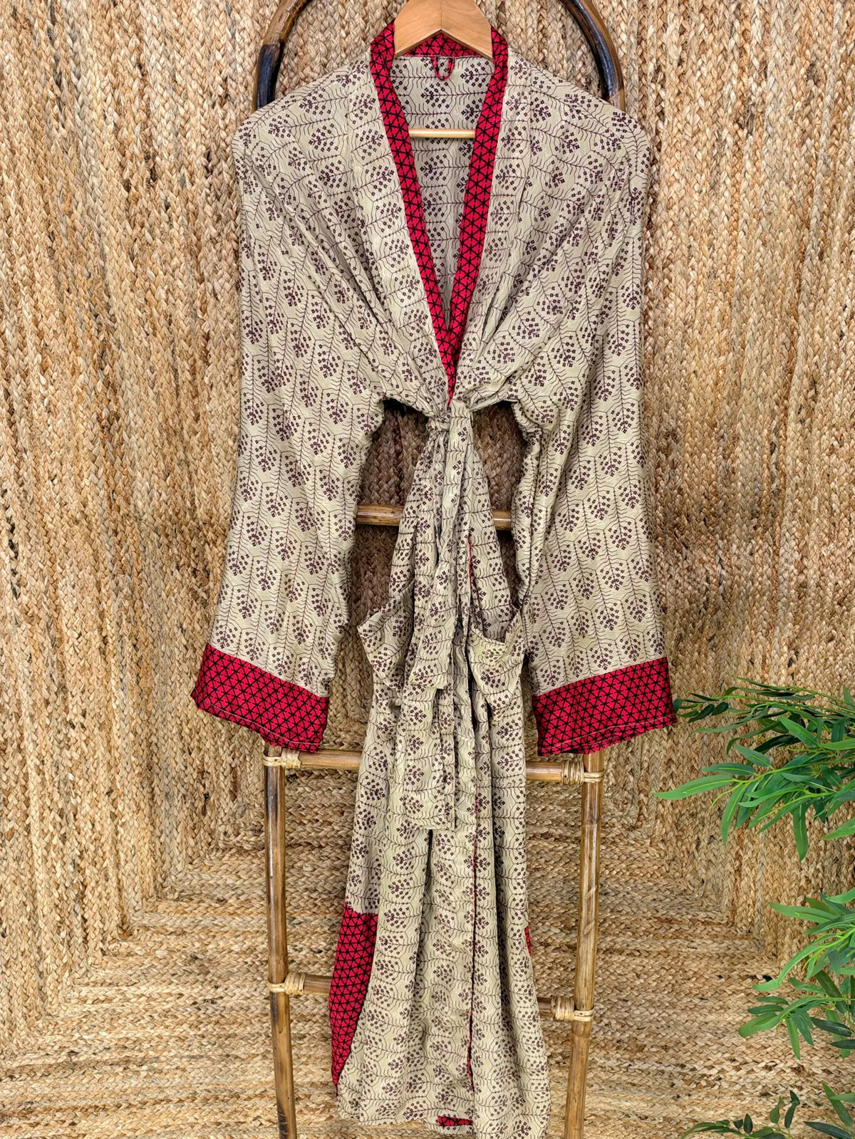 Silky Soft Mens Kimono Robe | Masculine Elegant Classic Sustainable Vintage House Robe gift, Timeless Comfy Lounge Beach Cover Up, Nightwear