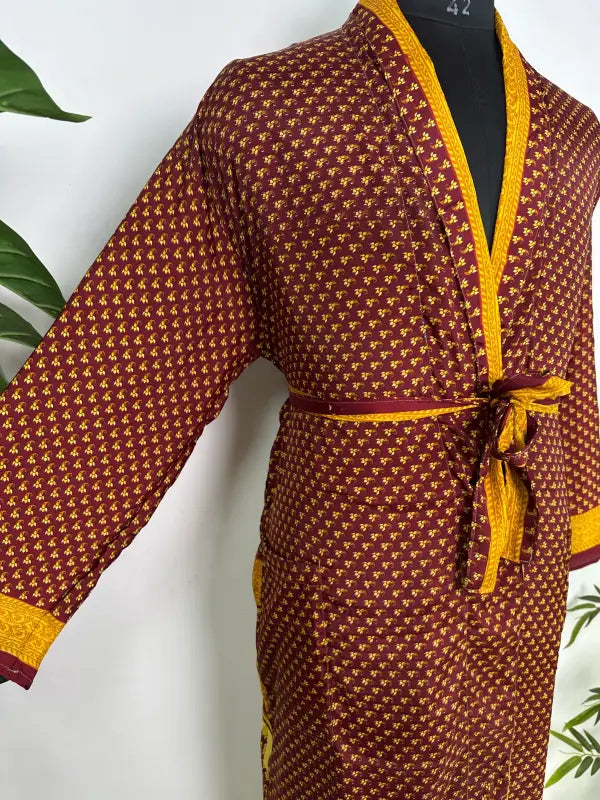 Silky Soft Mens Kimono Robe | Masculine Elegant Classic Sustainable Vintage House Robe gift, Timeless Comfy Lounge Beach Cover Up, Nightwear