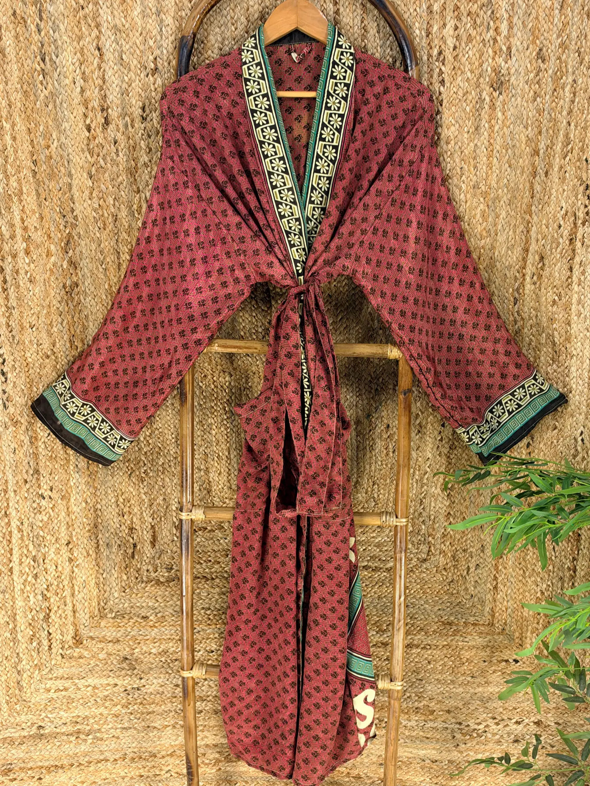 Silky Soft Mens Kimono Robe | Masculine Elegant Classic Sustainable Vintage House Robe gift, Timeless Comfy Lounge Beach Cover Up, Nightwear