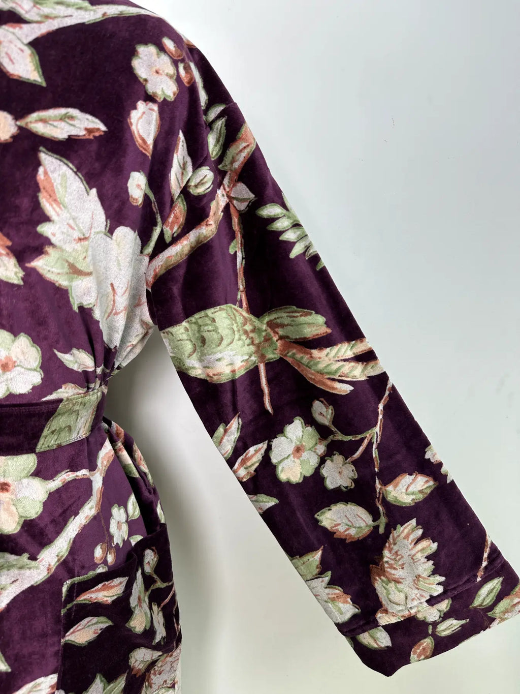 Luxury Velvet  Womens Kimono | Boho Reversible Dressing Gown With Lining, Womens Clothing, Bridal Robe, Smoking Jacket For Her, Spa Gift