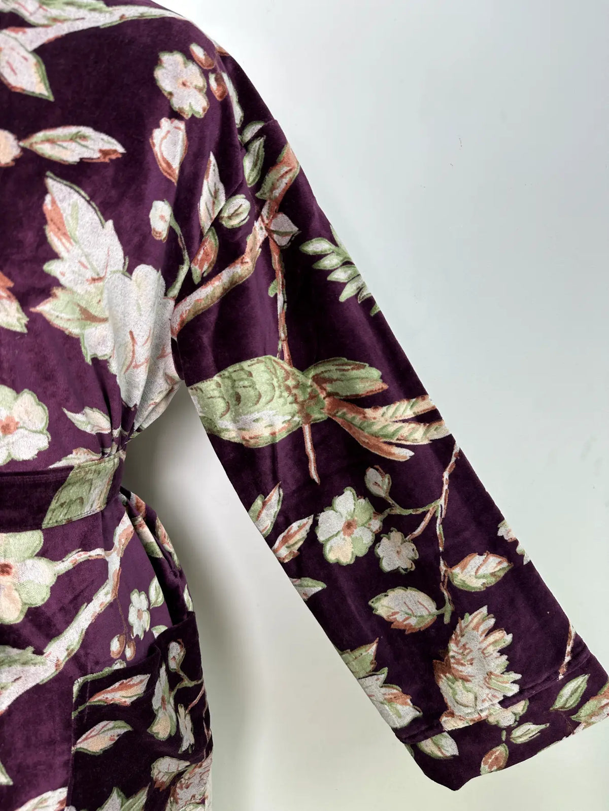 Luxury Velvet  Womens Kimono | Boho Reversible Dressing Gown With Lining, Womens Clothing, Bridal Robe, Smoking Jacket For Her, Spa Gift
